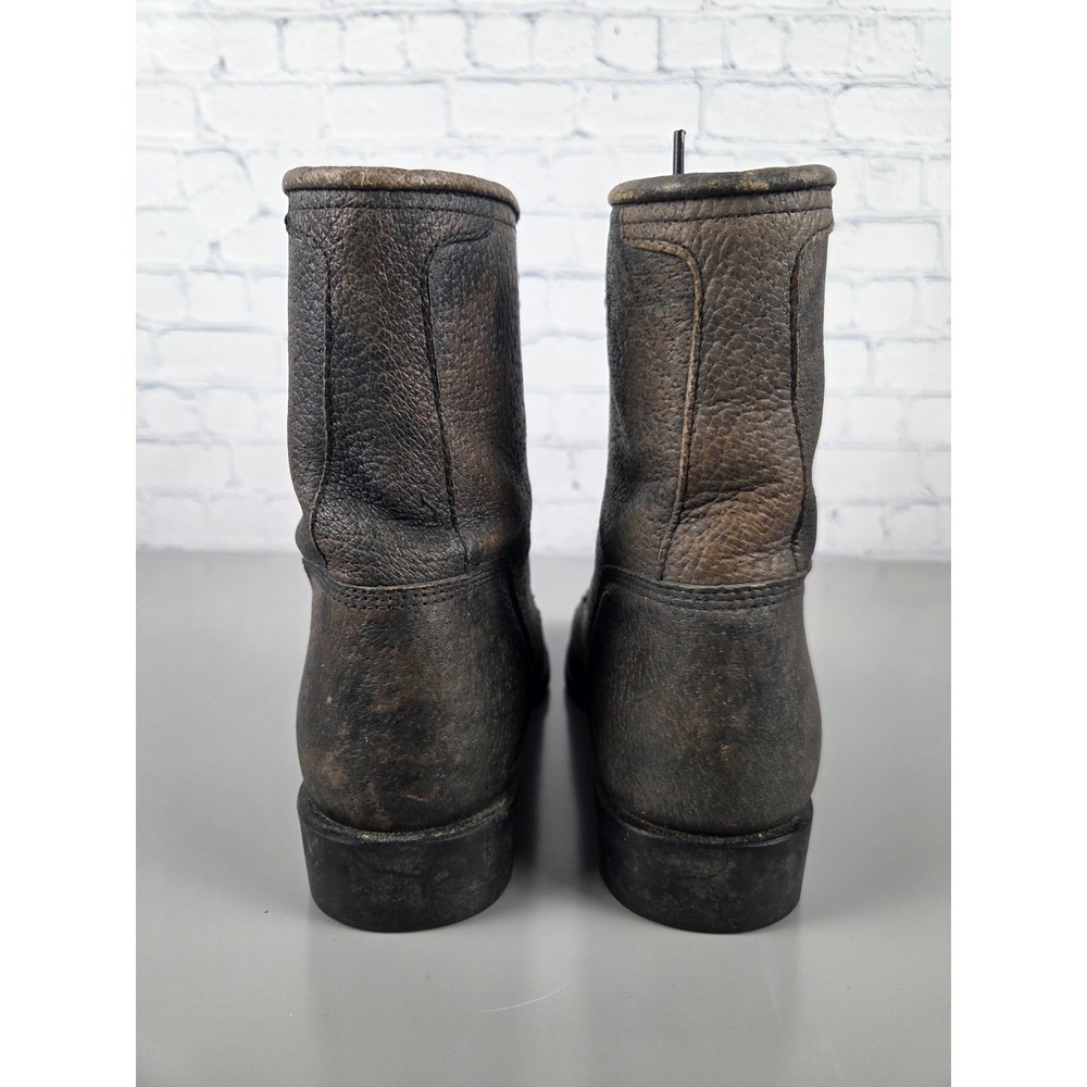 Ariat Womens Sz 8 Heritage Leather Lacer Boot Combat Gorpcore Gray Brown - Picture 3 of 11